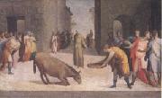 Domenico Beccafumi St Anthony and the Miracle of the Mule (mk05)